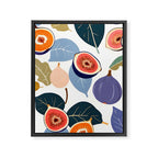 Fig Bohème, Botanical Fruits Food Nature, Vintage Plants Free-style Illustration Jungle, Garden Forest Summer Juicy Bohemian Sweetness Framed Canvas Print Gallery Image 6
