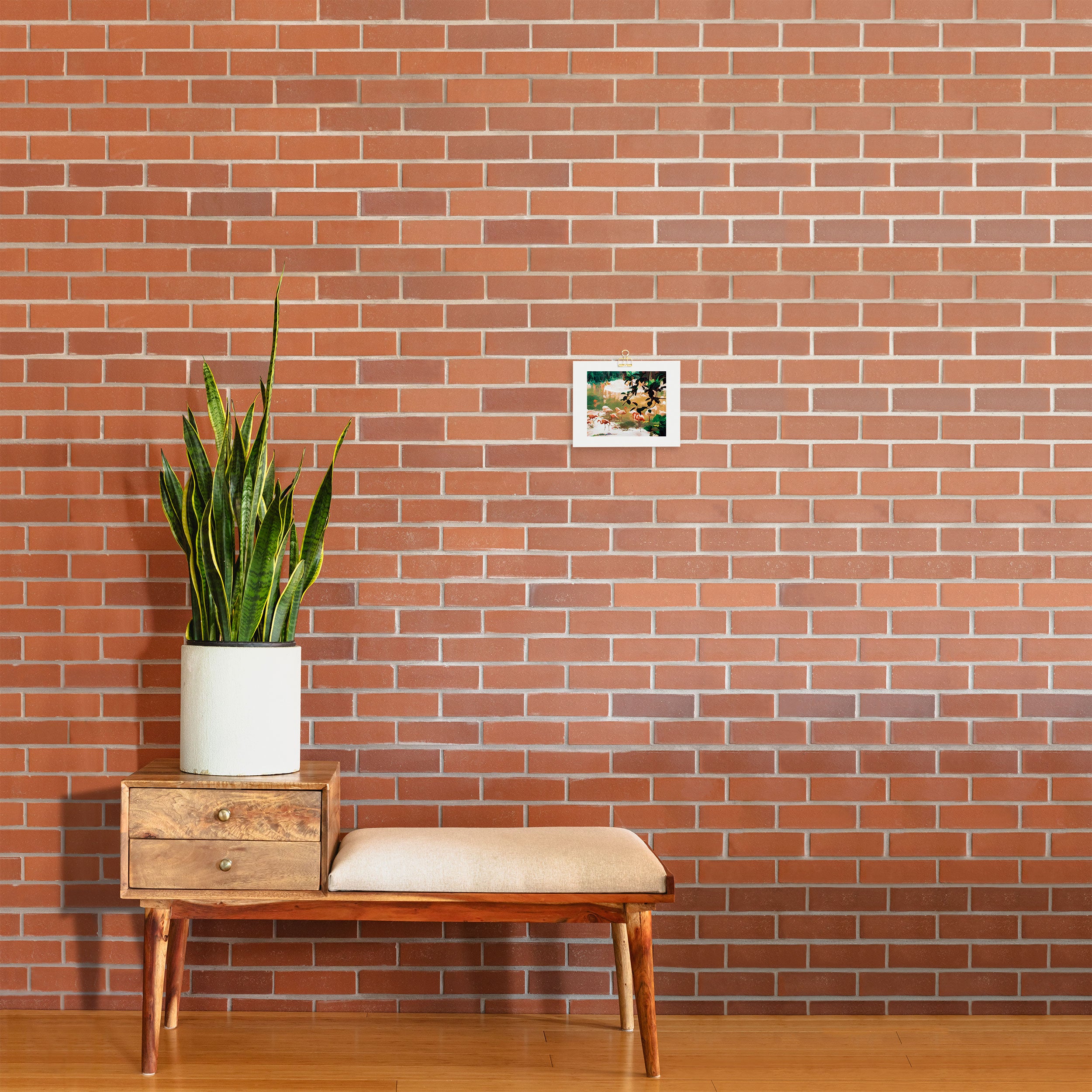 Flamingo Sighting, Jungle Nature Wildlife Birds Painting, Animals Forest Safari Illustration Art Print Gallery Image 2