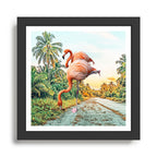 Flamingo Vacay #photography #surrealism Framed Art Print Gallery Image 1