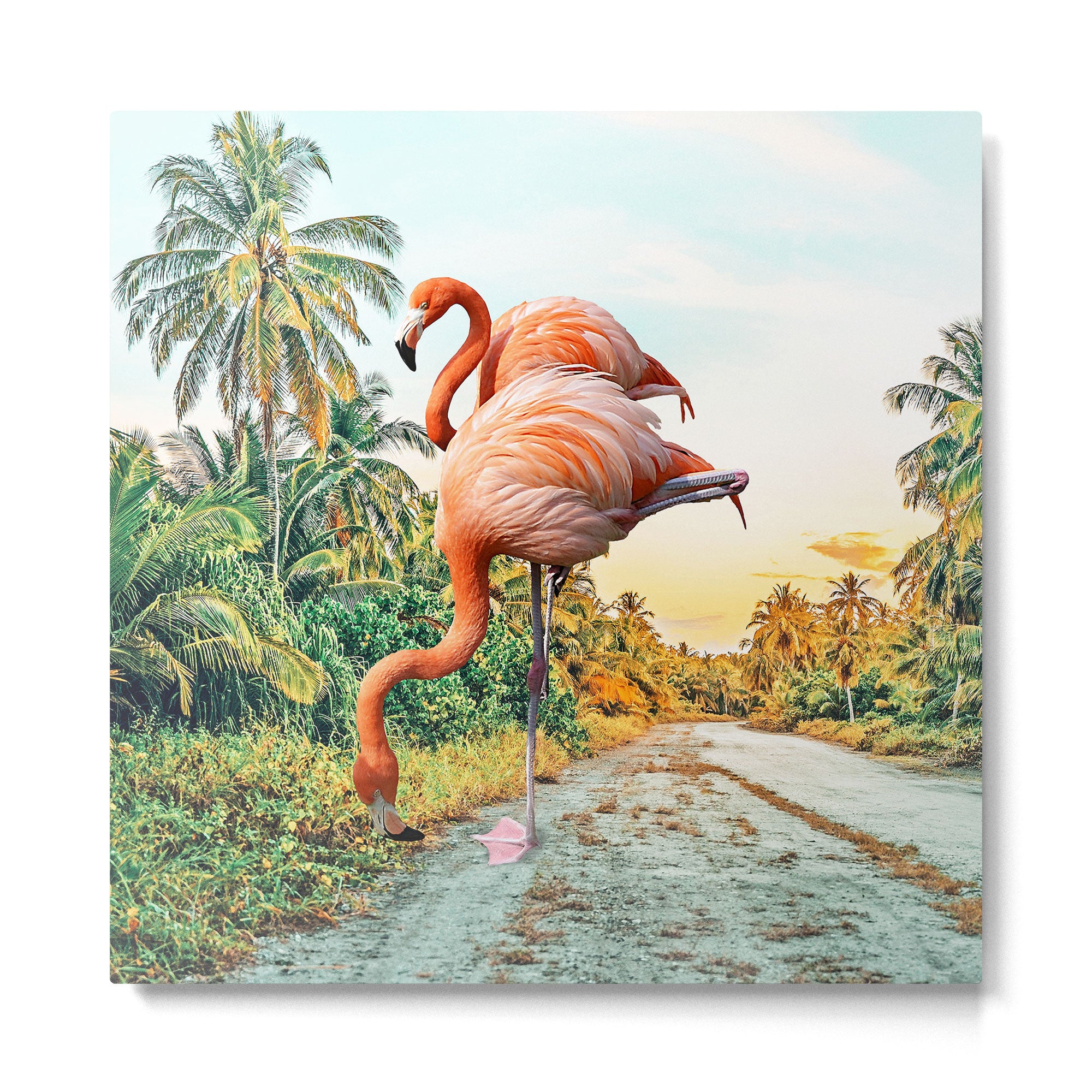 Flamingo Vacay #photography #surrealism Metal Print Gallery Image 2