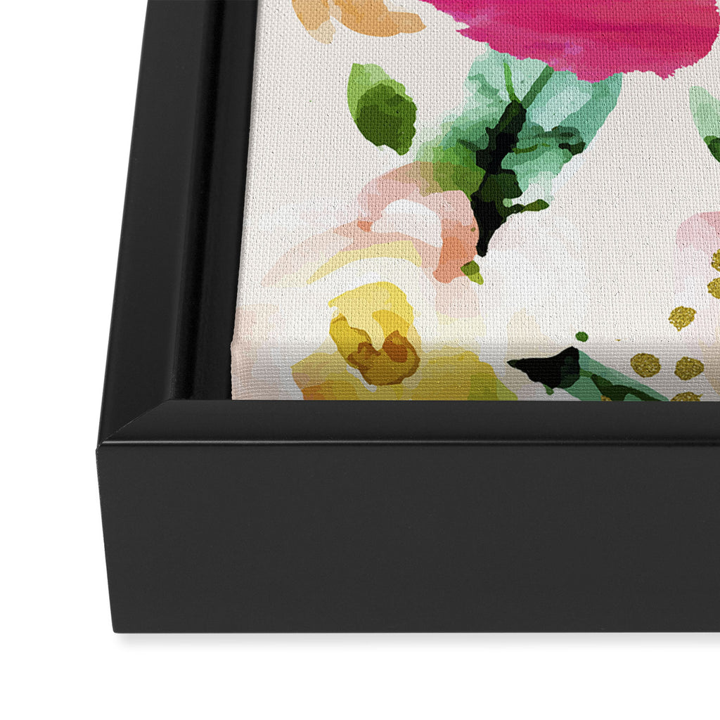Floral Blush #society6 #decor #buyart Framed Canvas Print Gallery Image 3