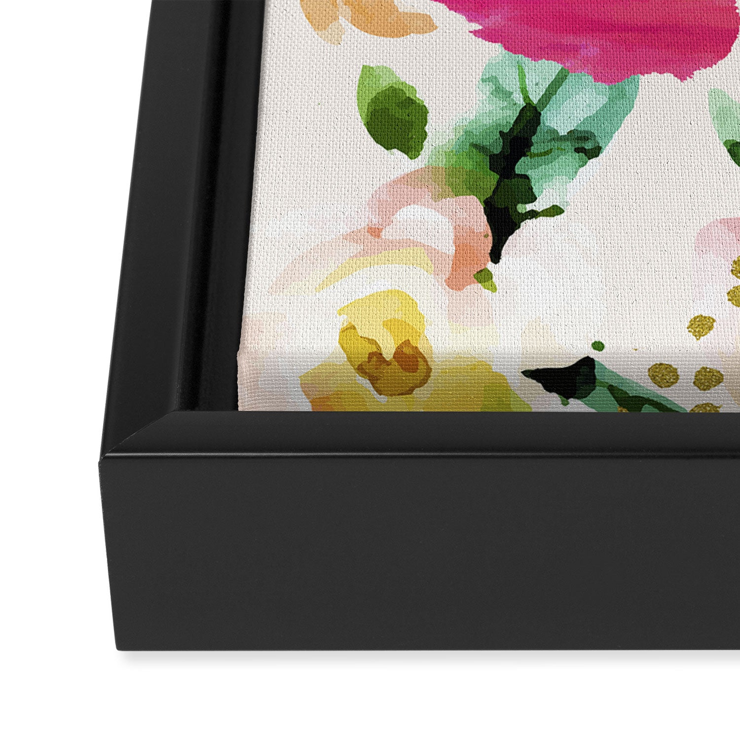 Floral Blush #society6 #decor #buyart Framed Canvas Print Gallery Image 3