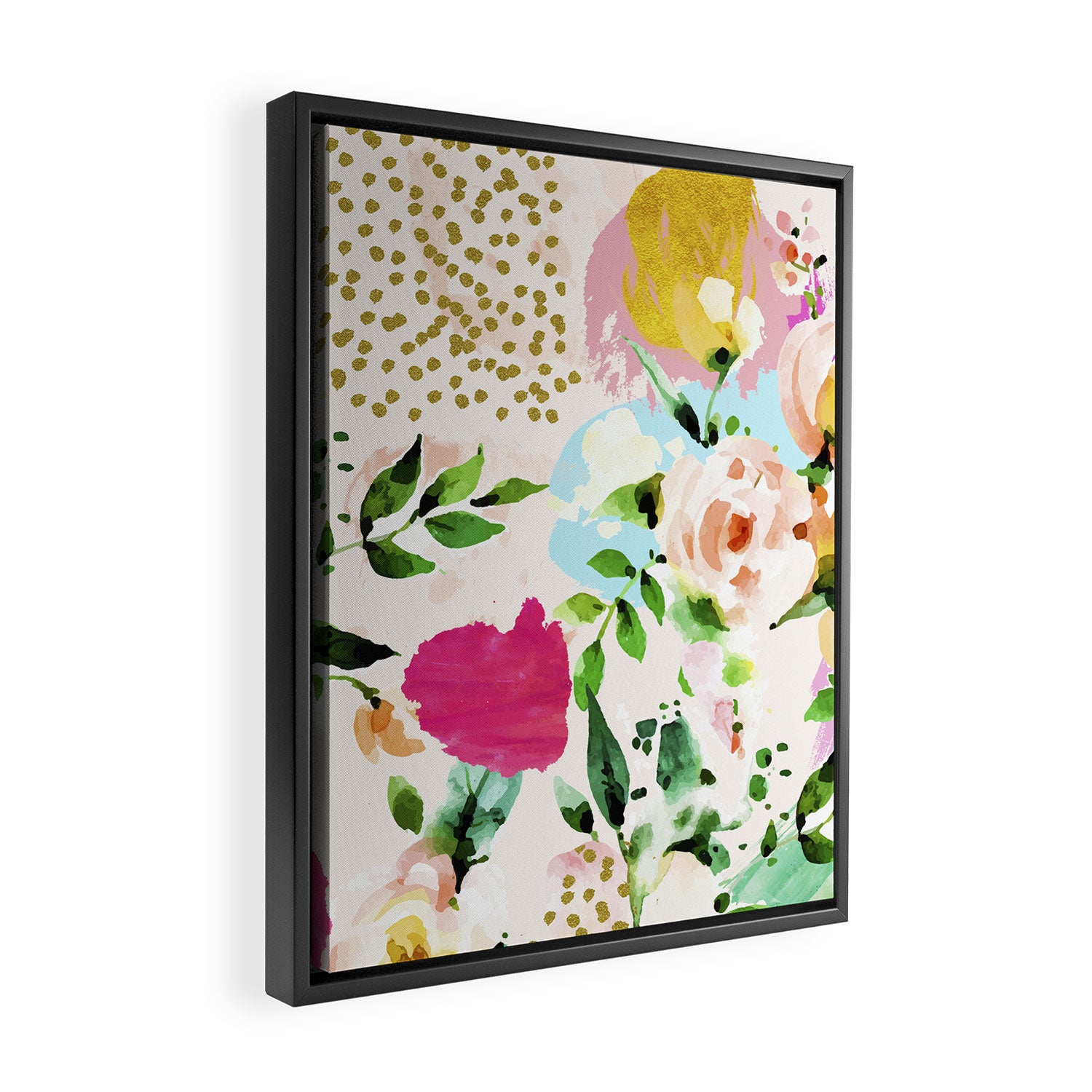 Floral Blush #society6 #decor #buyart Framed Canvas Print Gallery Image 2