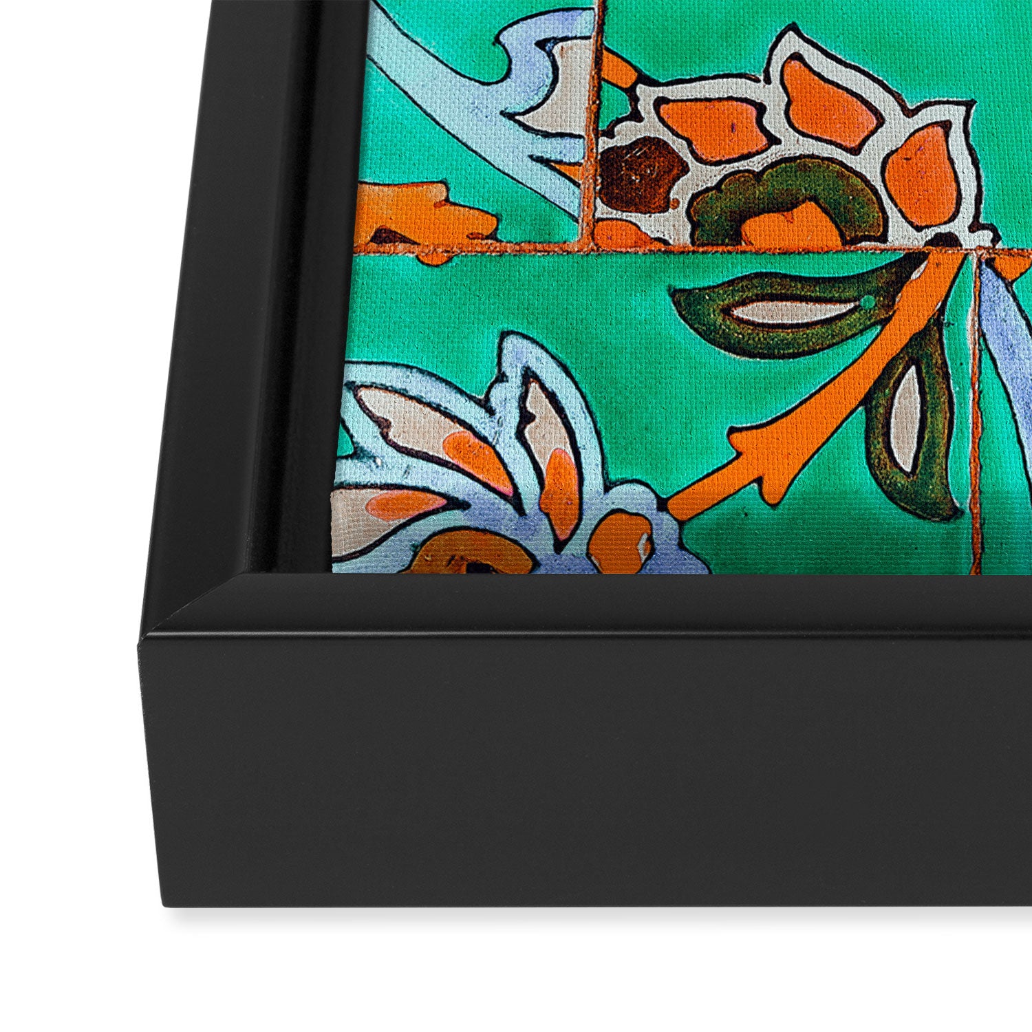 Floral Morocco Framed Canvas Print Gallery Image 3