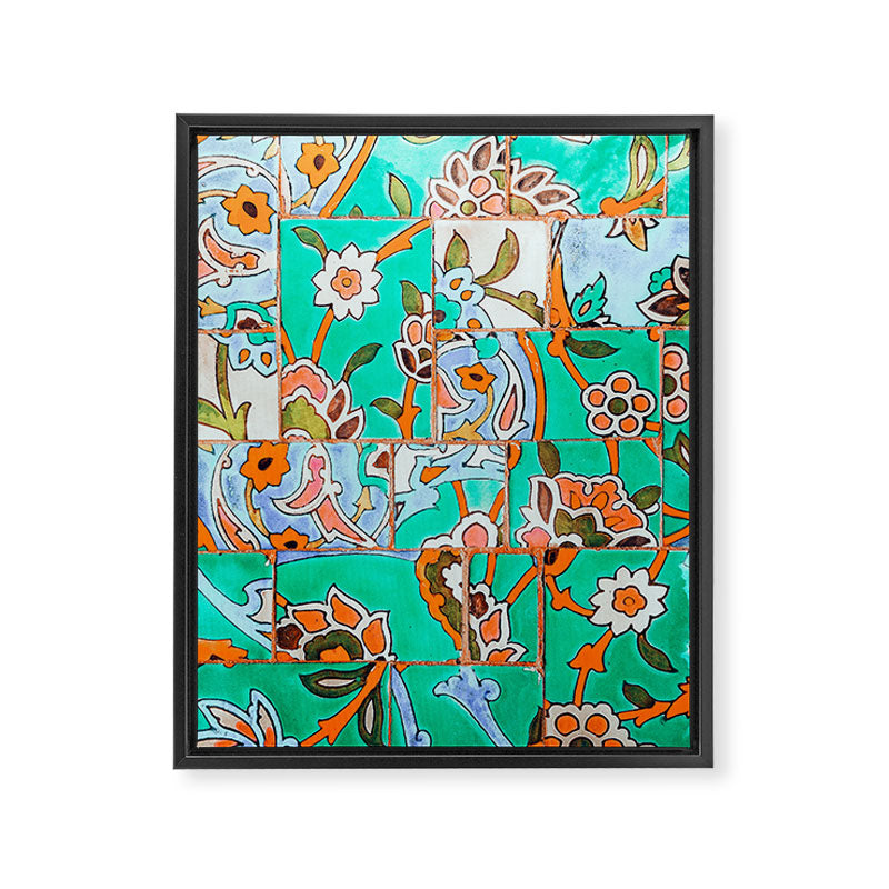Floral Morocco Framed Canvas Print Gallery Image 6