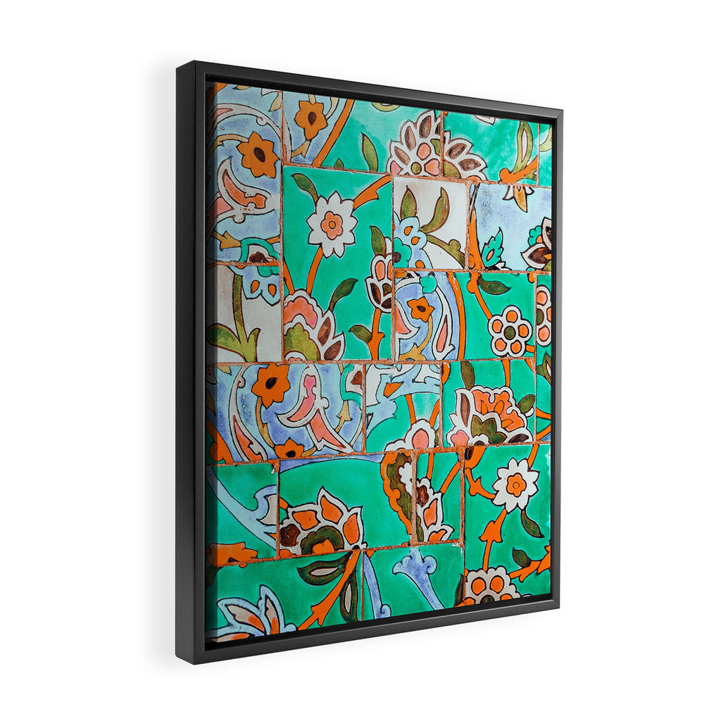 Floral Morocco Framed Canvas Print Gallery Image 2