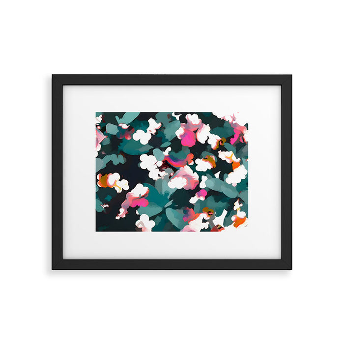 Floral Reverie Midnight Garden Framed Art Print Gallery Image 1