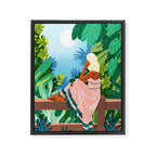 Forest Moon Bohemia Framed Canvas Print Gallery Image 6