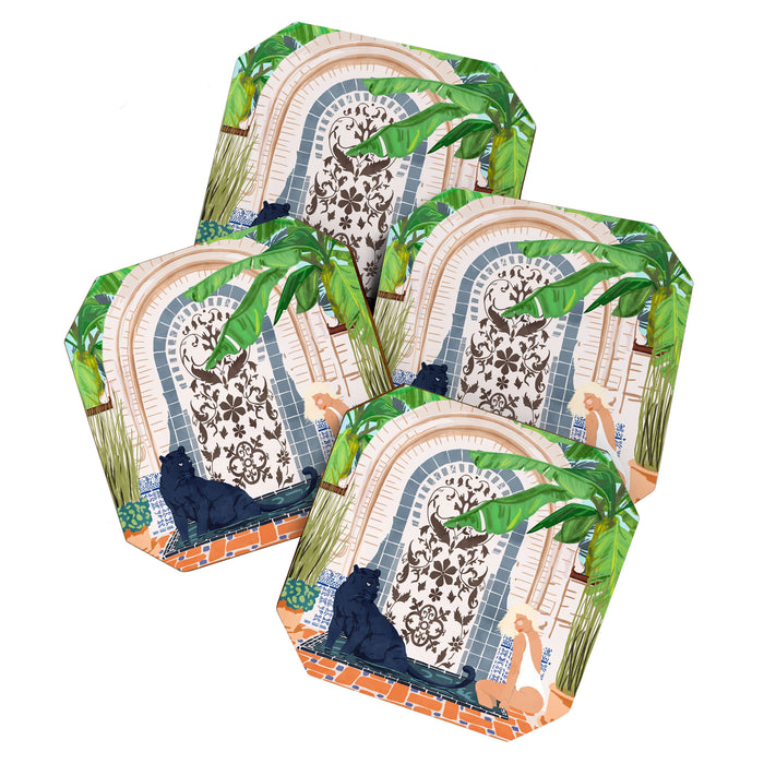 Frienaissance #painting #wildlife #illustration Coaster Gallery Image 1