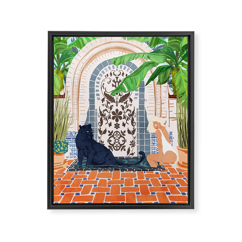 Frienaissance #painting #wildlife #illustration Framed Canvas Print Gallery Image 6