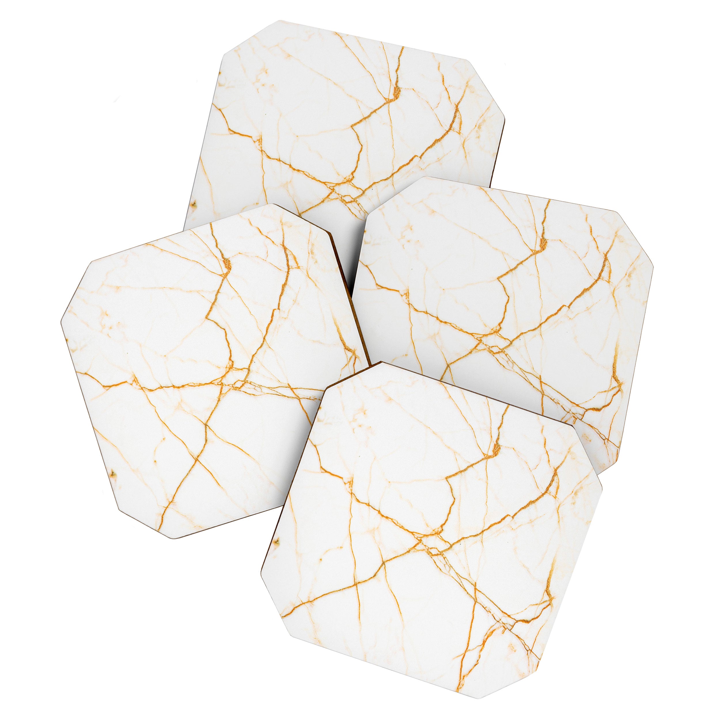 Gold + Marble Coaster Gallery Image 1