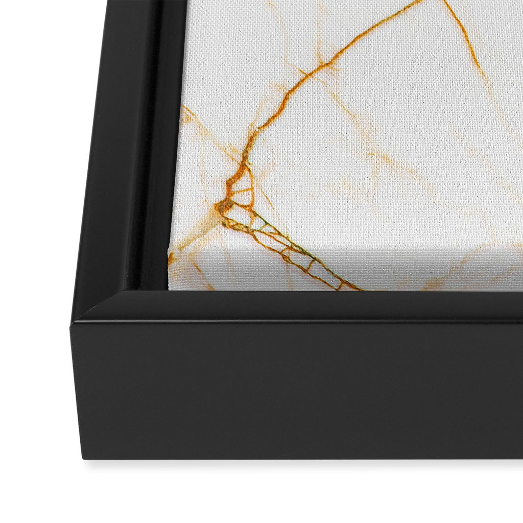 Gold + Marble Framed Canvas Print Gallery Image 3