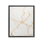 Gold + Marble Framed Canvas Print Gallery Image 6