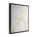 Gold + Marble Framed Canvas Print Gallery Image 2