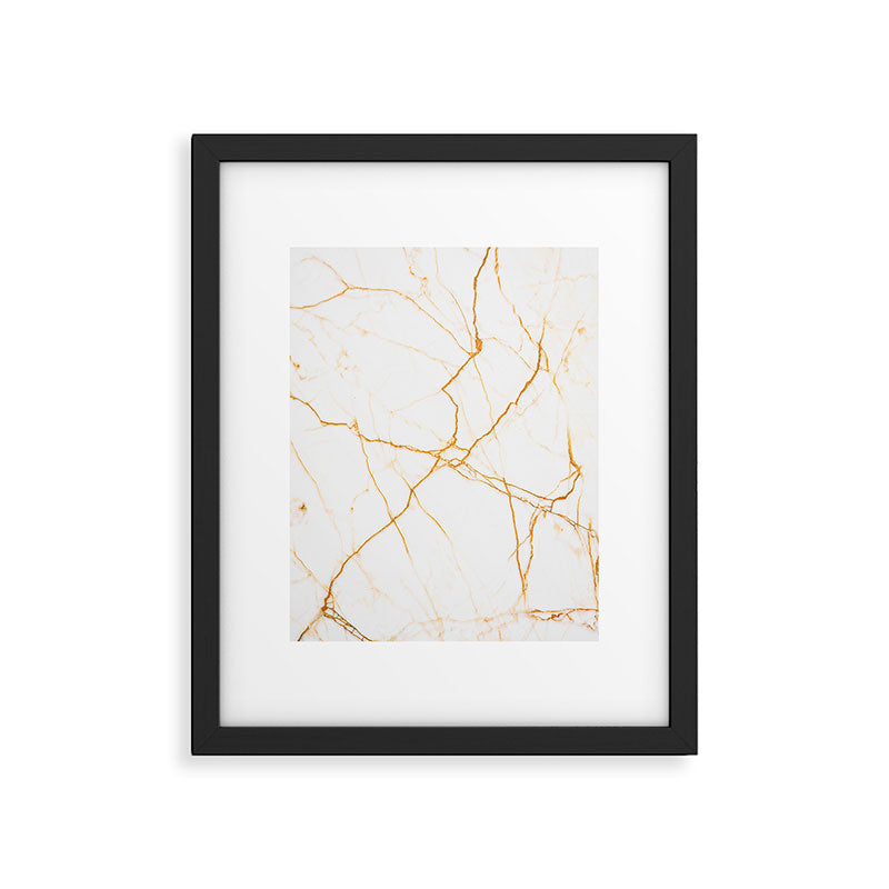 Gold + Marble Framed Art Print Gallery Image 5
