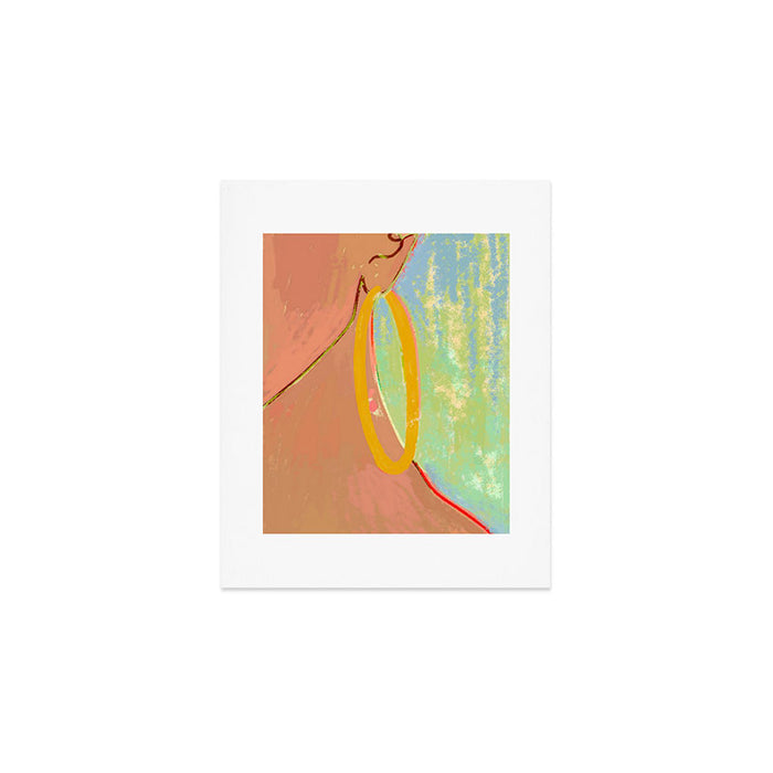 Golden Hoops Art Print Gallery Image 1