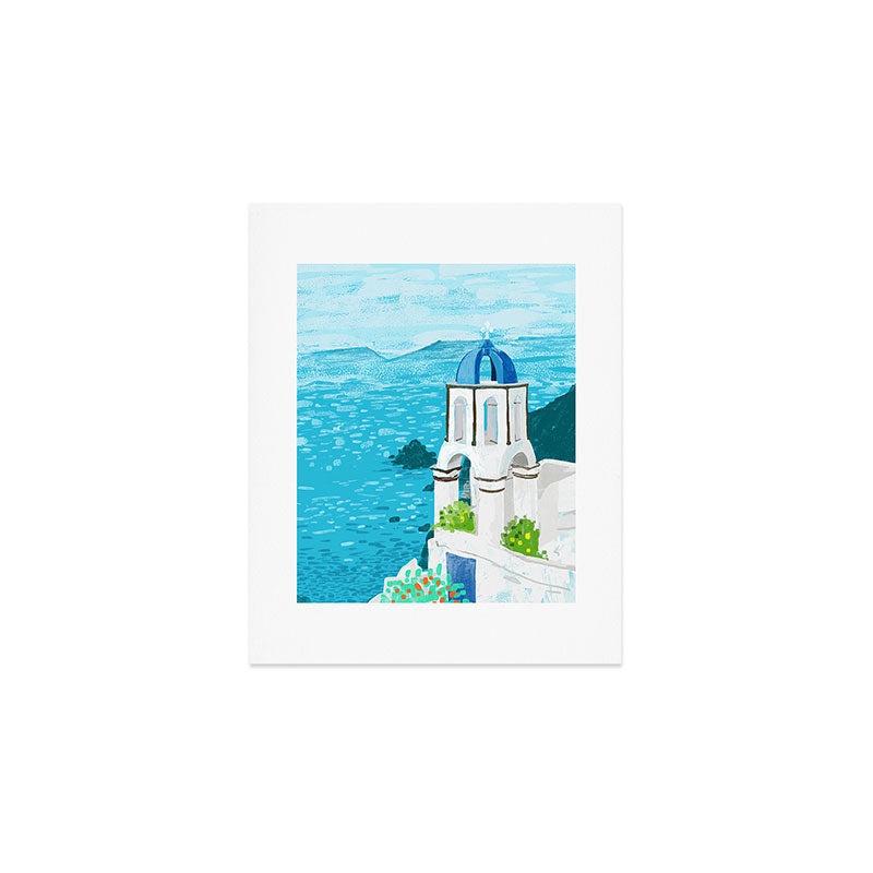 Greek Landscape #painting #travel #greece Art Print Gallery Image 1