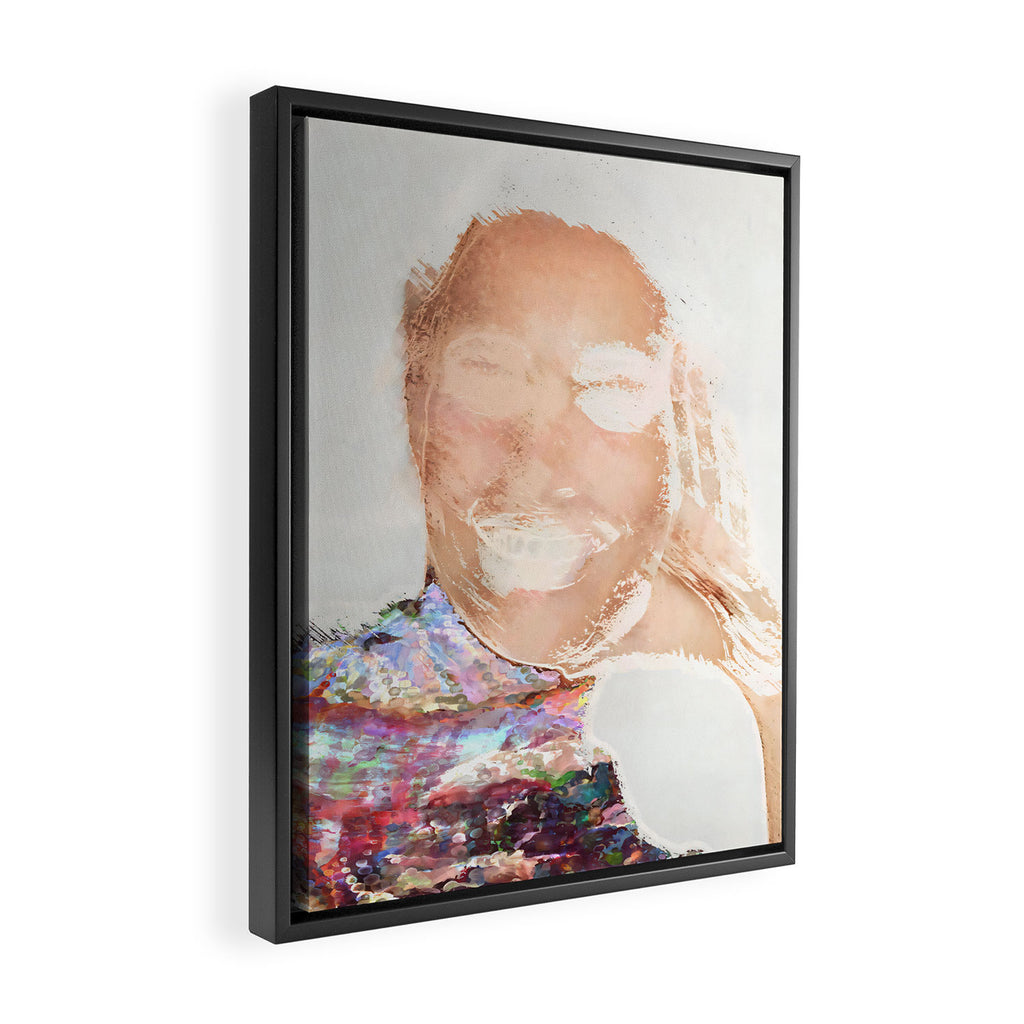 Happiness is Contagious Framed Canvas Print Gallery Image 2