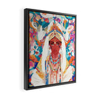 Her Highness, Royal Princess Royalty Queen, Boss Lady Brown Girl Boss, Bohemian Eclectic Heir Empower Portrait Framed Canvas Print Gallery Image 2