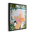 How To Have A Cat Spa Day At Home | Modern Bohemian Home Décor | Pet Bathroom Urban Jungle  Framed Canvas Print Gallery Image 2