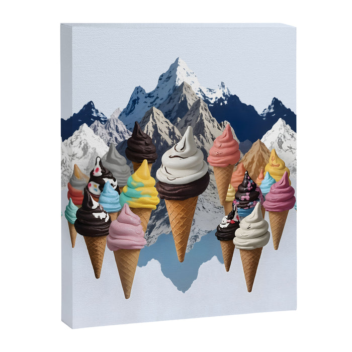 Ice cream Mountains Canvas Print Gallery Image 1