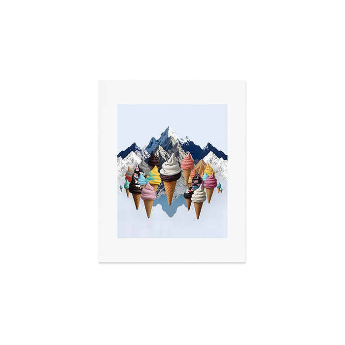 Ice cream Mountains Art Print Gallery Image 1