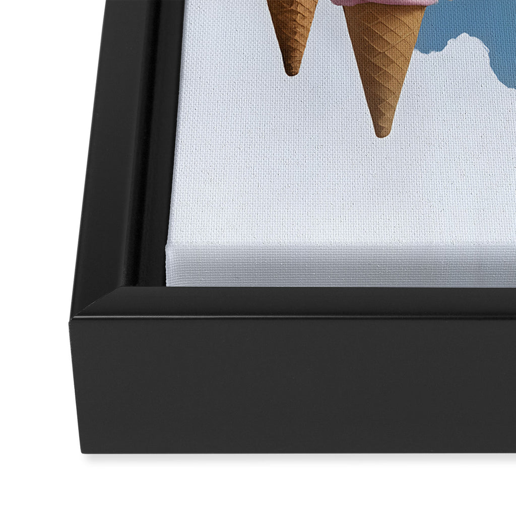 Ice cream Mountains Framed Canvas Print Gallery Image 3