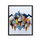 Ice cream Mountains Framed Canvas Print Gallery Image 6