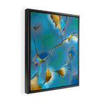 In My Veins, Abstract Marble Gold Texture, Eclectic Painting Resin Bohemian, Contemporary Luxe Chic Luxury Framed Canvas Print Gallery Image 2