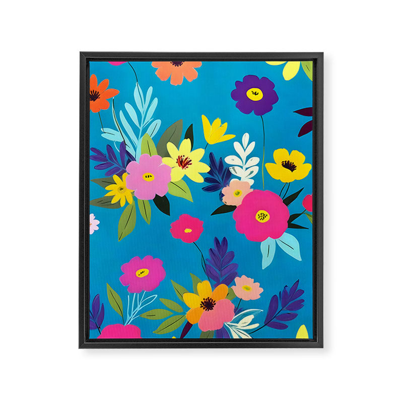 Indigo Blossom Framed Canvas Print Gallery Image 6