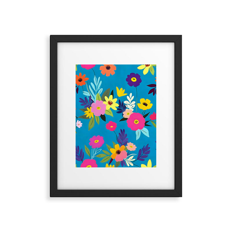 Indigo Blossom Framed Art Print Gallery Image 5