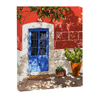 Intentful Living | Summer Architecture Travel Positivity | Optimism Good Vibes Bohemian House Door Canvas Print Gallery Image 6