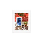 Intentful Living | Summer Architecture Travel Positivity | Optimism Good Vibes Bohemian House Door Art Print Gallery Image 1