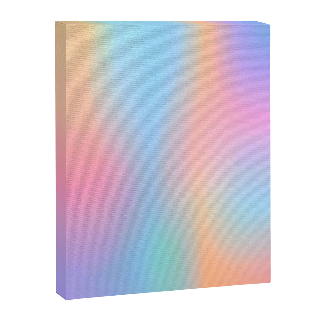 Iridescent Series 01, Pastel Gradient Holograph Energy, Aura Spiritual Vibrant Minimal, Abstract Aesthetic Bohemian Canvas Print Gallery Image 6