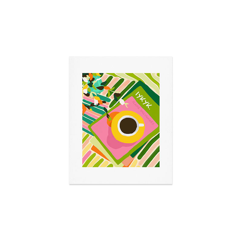 IYKYK, If You Know You Know, Typography Tea American Slang Quote Quirky, English Language Communication Millennials Whimsical Fun, Eclectic Bohemian Contemporary Painting Words Attitude Art Print Gallery Image 1