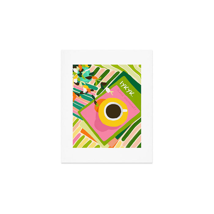 IYKYK, If You Know You Know, Typography Tea American Slang Quote Quirky, English Language Communication Millennials Whimsical Fun, Eclectic Bohemian Contemporary Painting Words Attitude Art Print Gallery Image 1