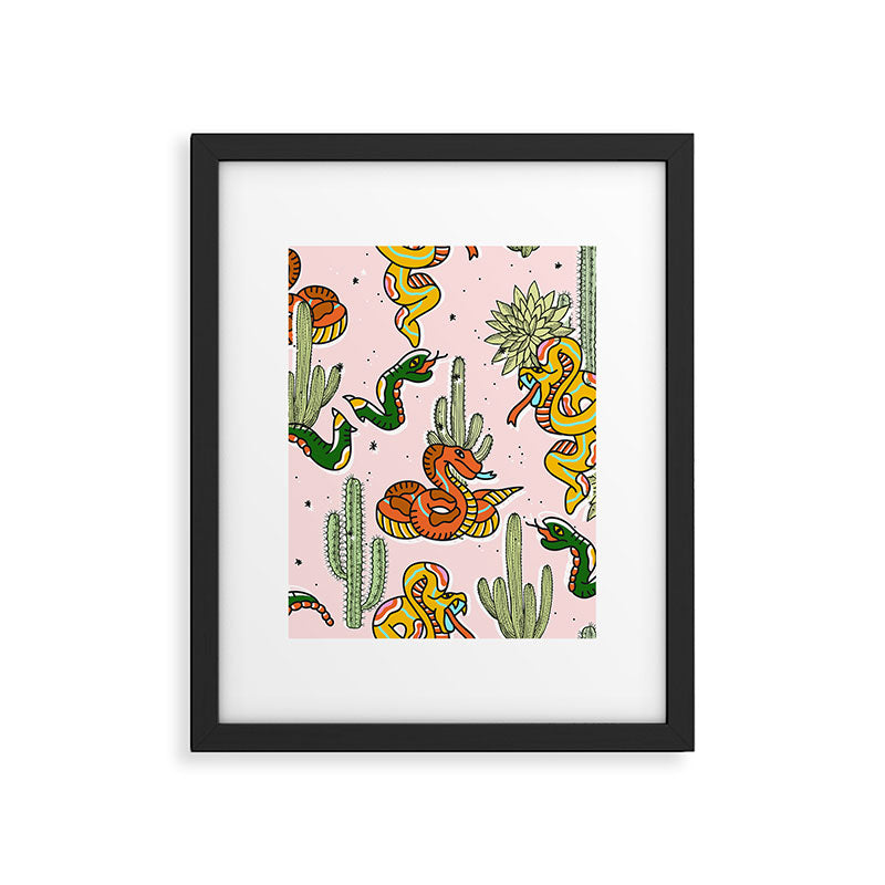 Join Or Die #illustration #wildlife #pattern Framed Art Print Gallery Image 4