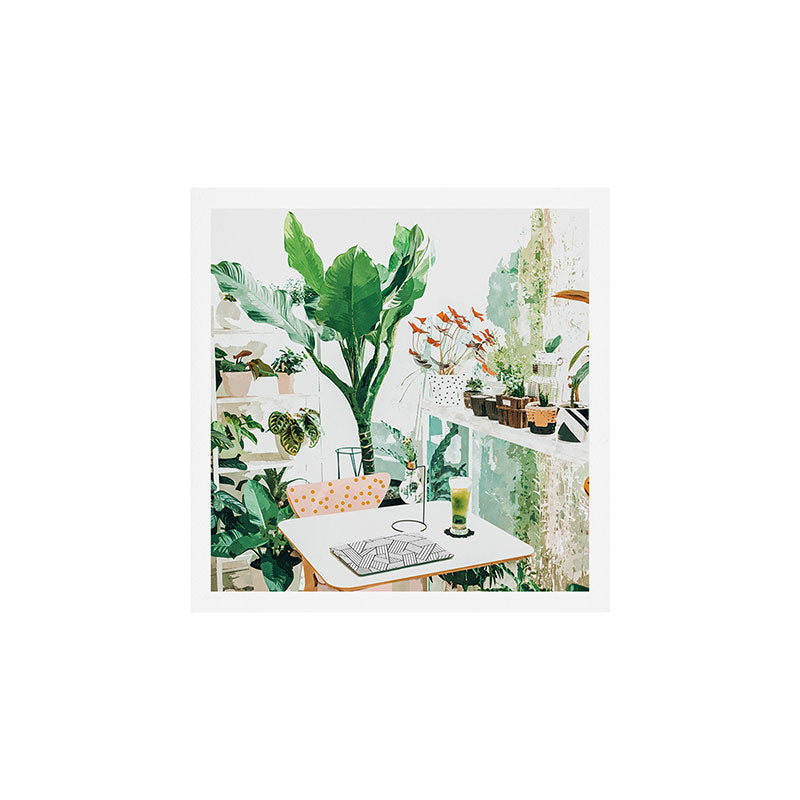 Junglow, Urban Jungle Botanical Home decor, Tropical Plants Interior Design Plant Lady Painting Art Print Gallery Image 1