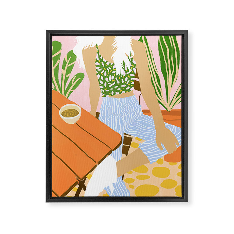 Kawa Tea #illustration #fashion Framed Canvas Print Gallery Image 6