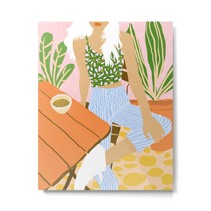 Kawa Tea #illustration #fashion Metal Print Gallery Image 1