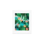 Let's Dance In The Sun, Wearing Wildflowers In Our Hair, Tropical Jungle Nature Botanical Painting Art Print Gallery Image 1