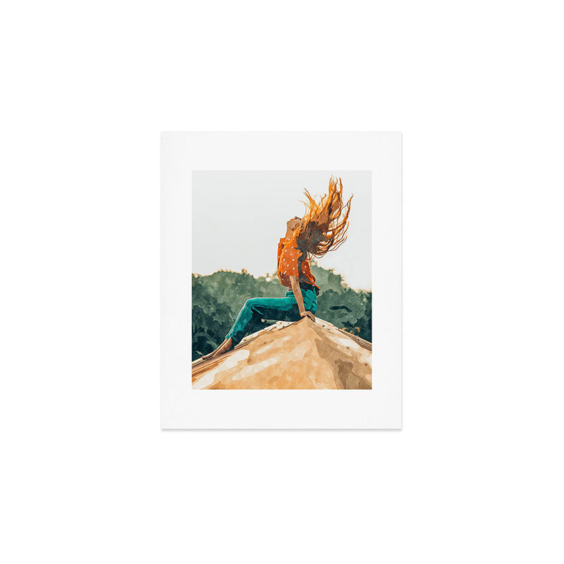 Live Free, Freedowm Woman Empower Painting, Fashion Female Human Rights Art Print Gallery Image 1