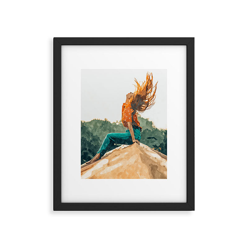 Live Free, Freedowm Woman Empower Painting, Fashion Female Human Rights Framed Art Print Gallery Image 5