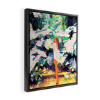 Live Quietly In a Corner Of Nature, Modern Bohemian Woman Jungle Forest Eclectic Painting Framed Canvas Print Gallery Image 2