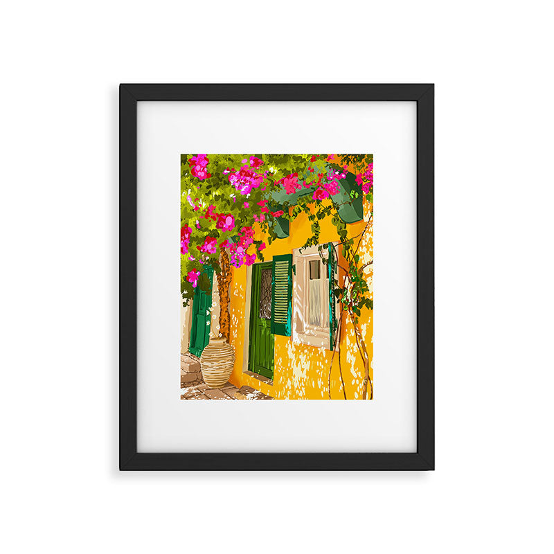 Living in the Sunshine. Always. | Summer Exotic Travel Architecture | Italy Sicily Boho Buildings Framed Art Print Gallery Image 4