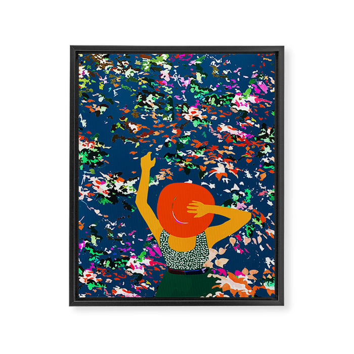 Lost in the meadows of our memories, it took me time to realise the seasons had changed again Framed Canvas Print Gallery Image 1