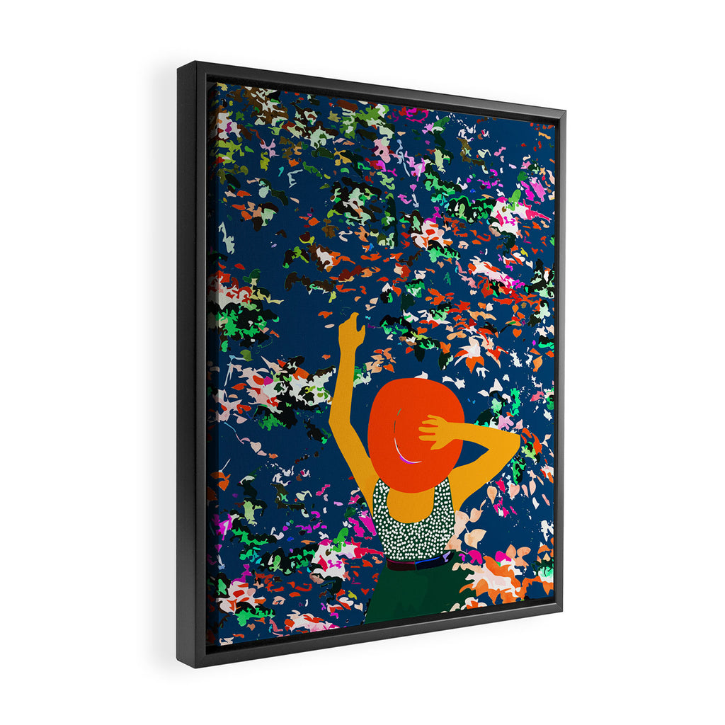Lost in the meadows of our memories, it took me time to realise the seasons had changed again Framed Canvas Print Gallery Image 2