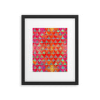 Love Overload, Maximalist Color Pop red Graphic Hearts, Valentine's Day Passion Colorful Framed Art Print Gallery Image 6