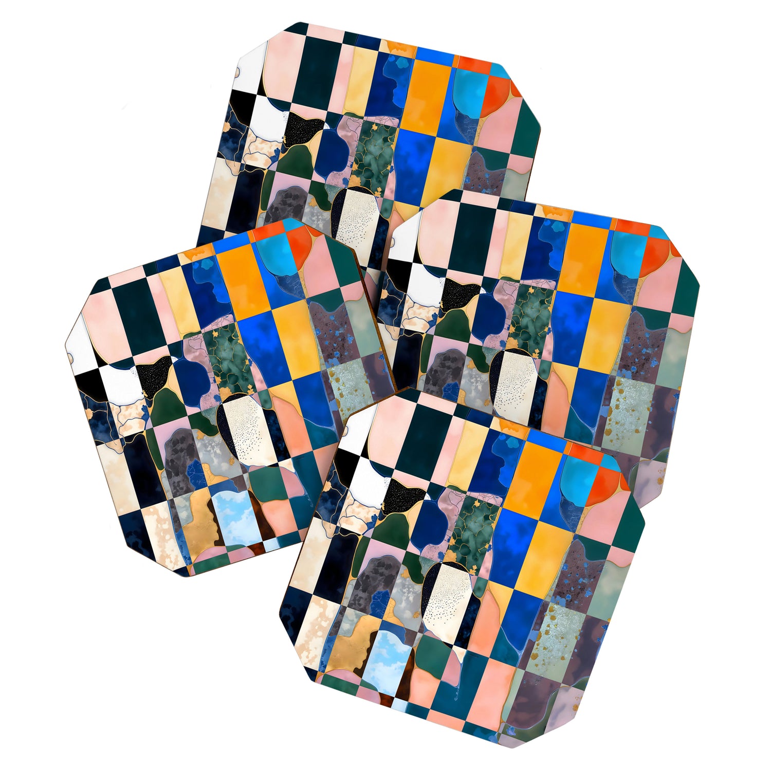 Luxe Checkerboard Coaster Gallery Image 1