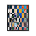 Luxe Checkerboard Framed Canvas Print Gallery Image 6